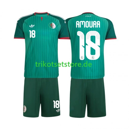 Algerien Mohamed Amoura 18 2026 Kinder Trikotset Auswärts Kurzarm