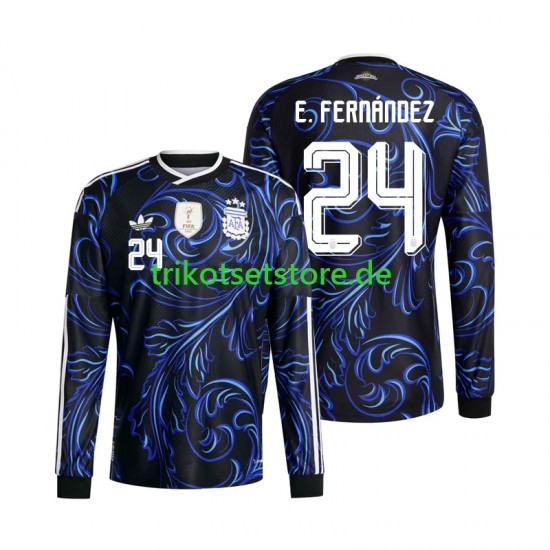 Argentinien Enzo Fernandez 24 World Cup 2026 Herren Trikot Auswärts Langarm