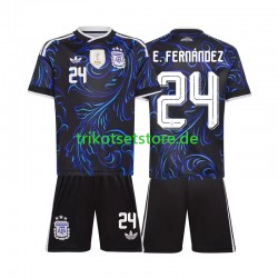 Argentinien Enzo Fernandez 24 World Cup 2026 Kinder Trikotset Auswärts Kurzarm