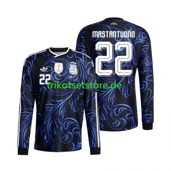 Argentinien Franco Mastantuono 22 World Cup 2026 Herren Trikot Auswärts Langarm