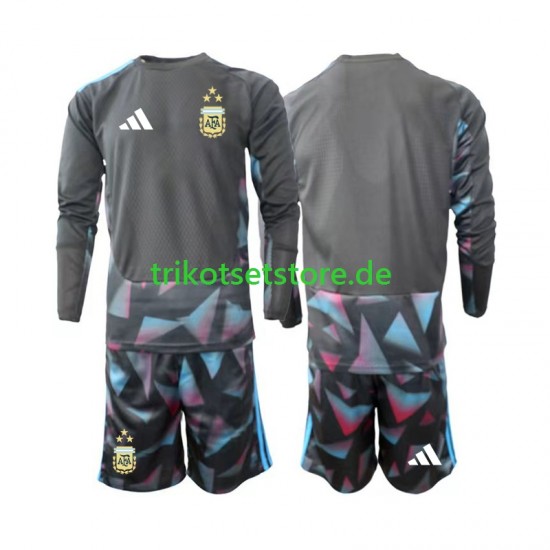 Argentinien Torwart World Cup 2026 Kinder Trikotset Heim Langarm