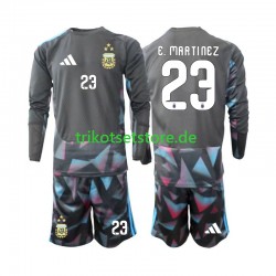 Argentinien Torwart Emiliano Martinez 23 World Cup 2026 Kinder Trikotset Heim Langarm