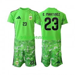 Argentinien Torwart Emiliano Martinez 23 World Cup 2026 Kinder Trikotset Ausweich Kurzarm