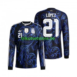 Argentinien Jose Manuel Lopez 21 World Cup 2026 Herren Trikot Auswärts Langarm