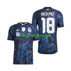 Argentinien Nico Paz 18 World Cup 2026 Herren Trikot Auswärts Kurzarm