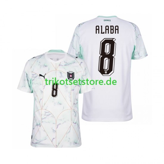 Österreich David Alaba 8 World Cup 2026 Herren Trikot Auswärts Kurzarm