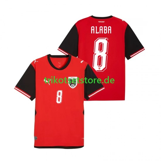 Österreich David Alaba 8 World Cup 2026 Herren Trikot Heim Kurzarm