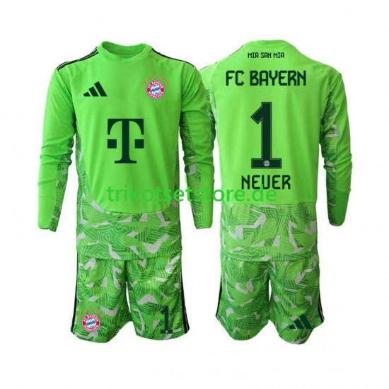 FC Bayern München Torwart Manuel Neuer 1 2026-2027 Kinder Trikotset Heim Langarm