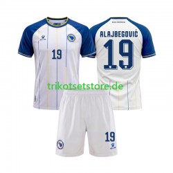 Bosnien-Herzegowina Kerim Alajbegovic 19 World Cup 2026 Kinder Trikotset Auswärts Kurzarm