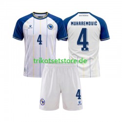 Bosnien-Herzegowina Tarik Muharemovic 4 World Cup 2026 Kinder Trikotset Auswärts Kurzarm