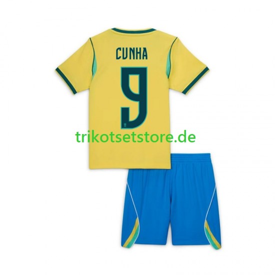 Brasilien Matheus Cunha 9 Chidlren World Cup 2026 Heim Kurzarm