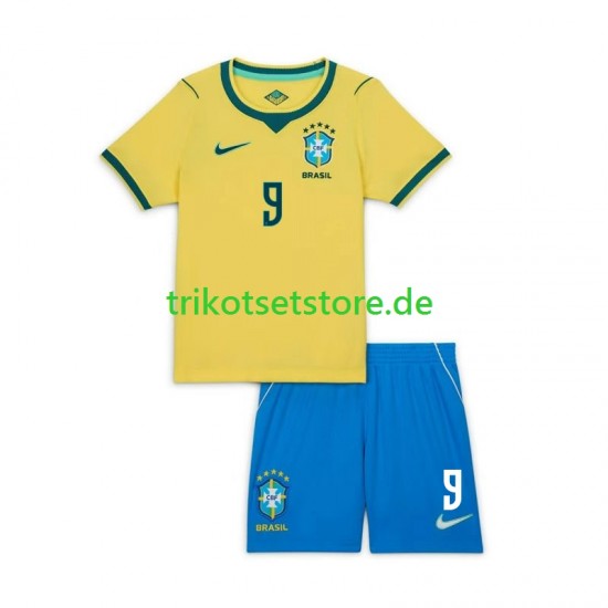 Brasilien Matheus Cunha 9 Chidlren World Cup 2026 Heim Kurzarm