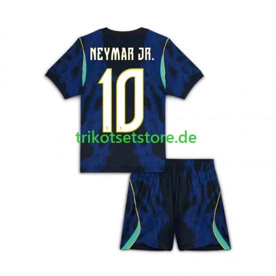 Brasilien Neymar JR 10 World Cup 2026 Kinder Trikotset Auswärts Kurzarm