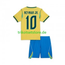 Brasilien Neymar JR 10 World Cup 2026 Kinder Trikotset Heim Kurzarm