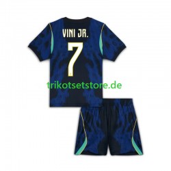 Brasilien Vinicius Junior 7 World Cup 2026 Kinder Trikotset Auswärts Kurzarm