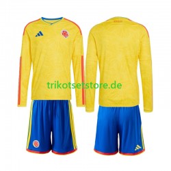 Kolumbien World Cup 2026 Kinder Trikotset Heim Langarm