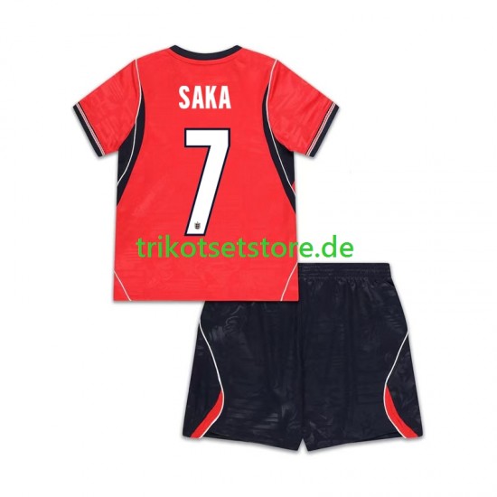 England Bukayo Saka 7 World Cup 2026 Kinder Trikotset Auswärts Kurzarm