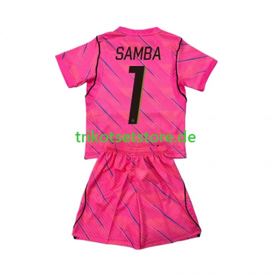 Frankreich Torwart Brice Samba 1 World Cup 2026 Kinder Trikotset Auswärts Kurzarm