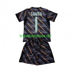 Frankreich Torwart Brice Samba 1 World Cup 2026 Kinder Trikotset Heim Kurzarm