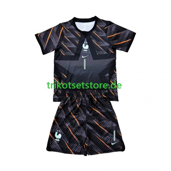 Frankreich Torwart Brice Samba 1 World Cup 2026 Kinder Trikotset Heim Kurzarm