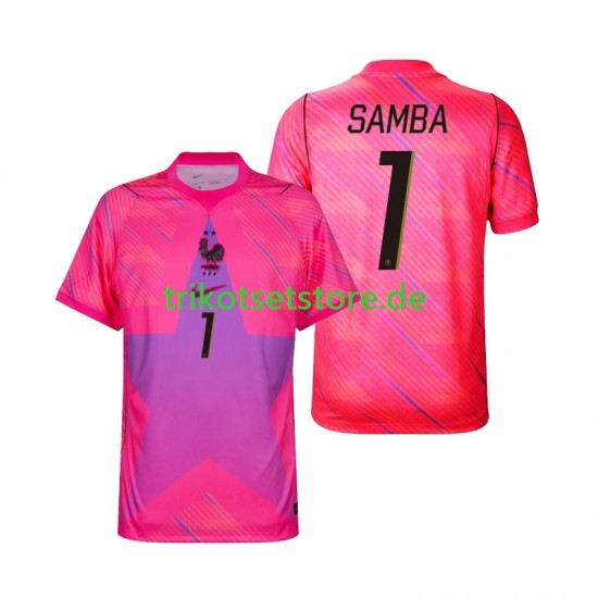 Frankreich Torwart Brice Samba 1 World Cup 2026 Herren Trikot Auswärts Kurzarm