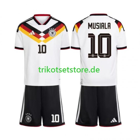 Deutschland Jamal Musiala 10 World Cup 2026 Kinder Trikotset Heim Kurzarm