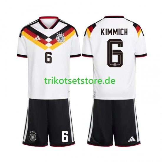 Deutschland Joshua Kimmich 6 World Cup 2026 Kinder Trikotset Heim Kurzarm