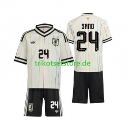 Japan Kaishu Sano 24 World Cup 2026 Kinder Trikotset Auswärts Kurzarm