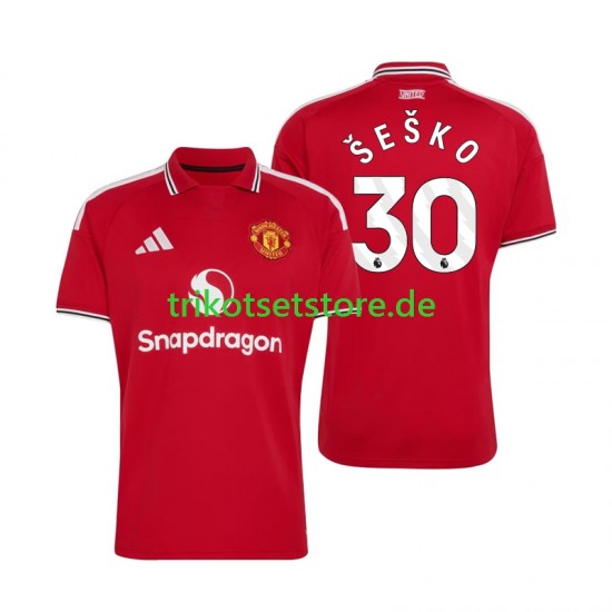 Manchester United Benjamin Sesko 30 2026-2027 Herren Trikot Heim Kurzarm