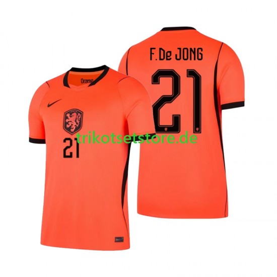 Niederlande Frenkie de Jong 21 World Cup 2026 Herren Trikot Heim Kurzarm