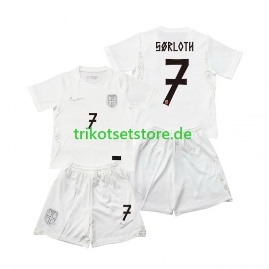Norwegen Alexander Sorloth 7 World Cup 2026 Kinder Trikotset Ausweich Kurzarm