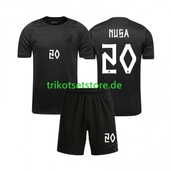 Norwegen Antonio NUSA 20 World Cup 2026 Kinder Trikotset Auswärts Kurzarm