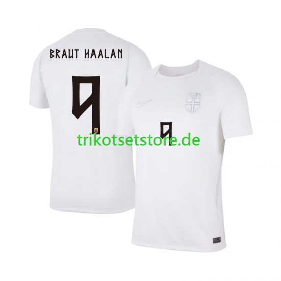 Norwegen Braut Haaland 9 World Cup 2026 Herren Trikot Ausweich Kurzarm