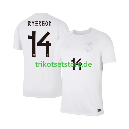 Norwegen Julian Ryerson 14 World Cup 2026 Herren Trikot Ausweich Kurzarm