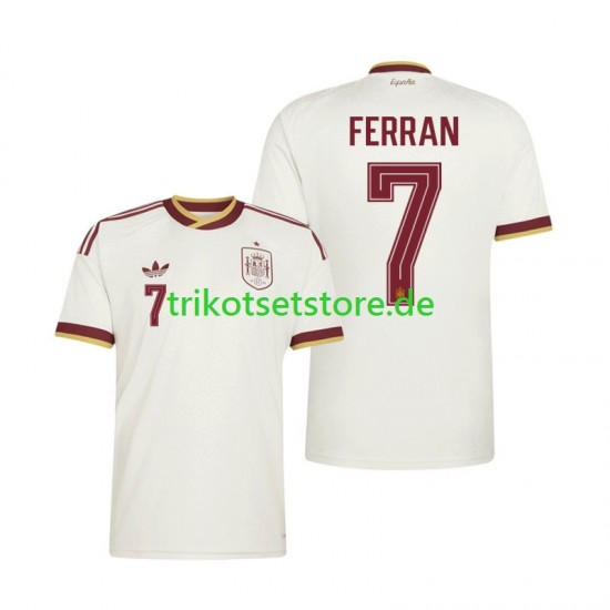 Spanien Ferran Torres 7 World Cup 2026 Herren Trikot Auswärts Kurzarm