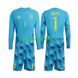 Spanien Torwart David Raya 1 World Cup 2026 Kinder Trikotset Heim Langarm