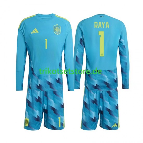 Spanien Torwart David Raya 1 World Cup 2026 Kinder Trikotset Heim Langarm