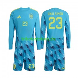 Spanien Torwart Unai Simon 23 World Cup 2026 Kinder Trikotset Heim Langarm