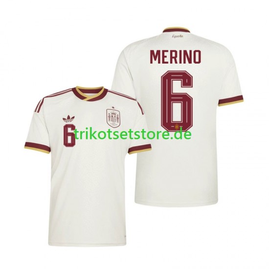 Spanien Mikel Merino 6 World Cup 2026 Herren Trikot Auswärts Kurzarm