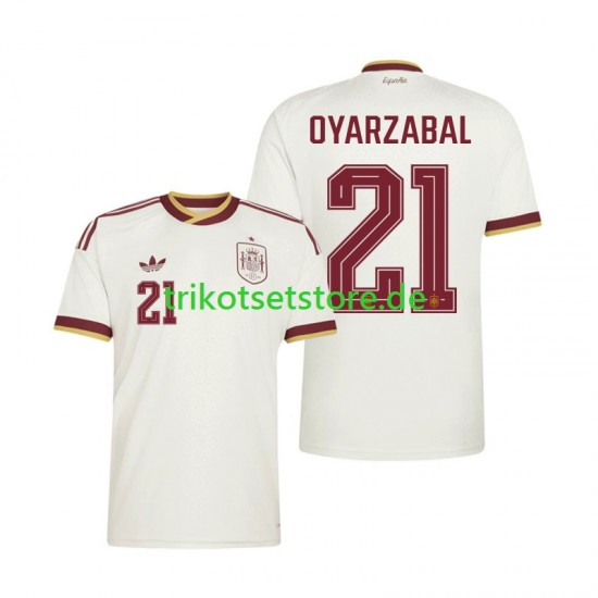 Spanien Mikel Oyarzabal 21 World Cup 2026 Herren Trikot Auswärts Kurzarm