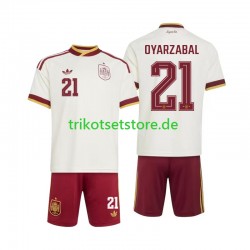 Spanien Mikel Oyarzabal 21 World Cup 2026 Kinder Trikotset Auswärts Kurzarm