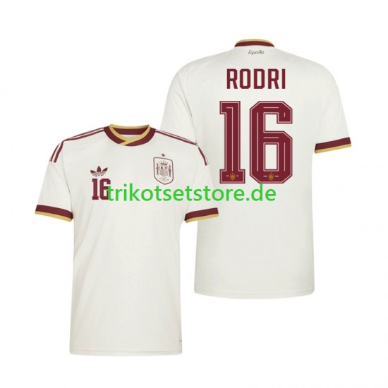 Spanien Rodri 16 World Cup 2026 Herren Trikot Auswärts Kurzarm