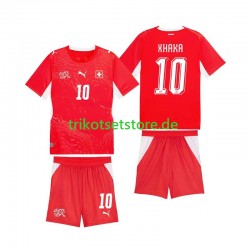 Schweiz Granit Xhaka 10 World Cup 2026 Kinder Trikotset Heim Kurzarm