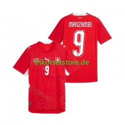 Schweiz Johan Manzambi 9 World Cup 2026 Herren Trikot Heim Kurzarm