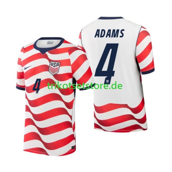 USA Tyler Adams 4 World Cup 2026 Herren Trikot Heim Kurzarm