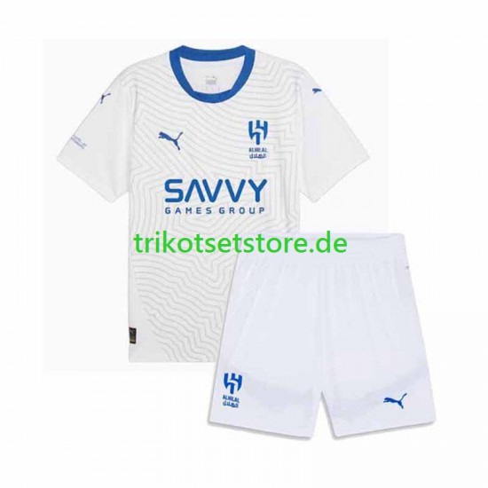 Al-Hilal 2024-2025 Kinder Trikotset Auswärts Kurzarm