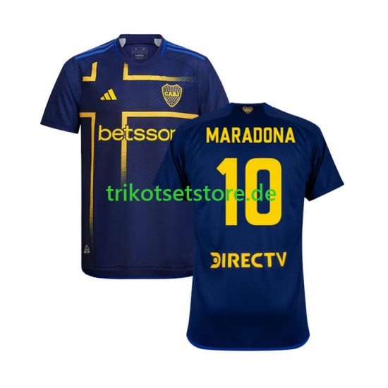 Boca Juniors MARADONA 10 2024-2025 Herren Trikot Ausweich Kurzarm