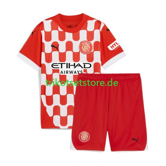 Girona 2024-2025 Kinder Trikotset Heim Kurzarm