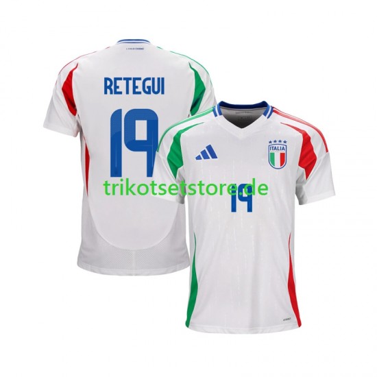 Italien Mateo Retegui 19 2024 Herren Trikot Auswärts Kurzarm