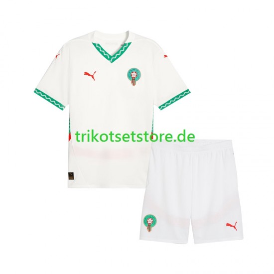 Marokko 2024 Kinder Trikotset Auswärts Kurzarm